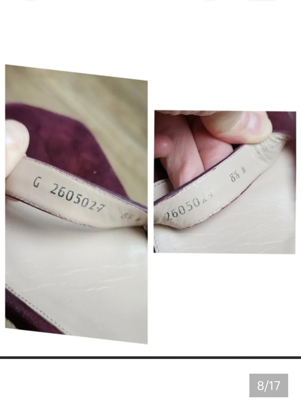 Stuart Weitzman Women's Burgundy Suede Nudistcurve Heels G 260502-7 open toe 8.5 - Picture 8 of 17